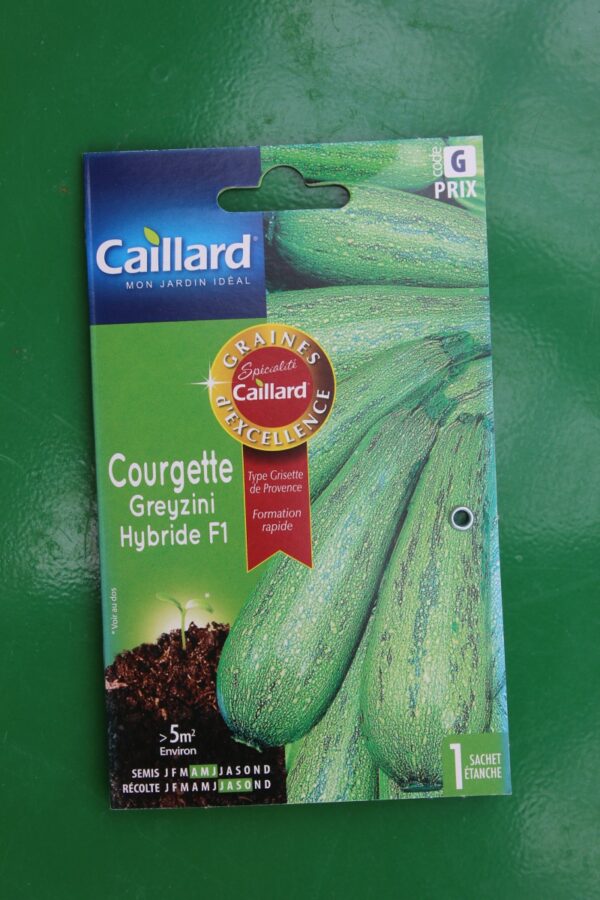 Graines excellence courgette greyzini hybride F1 caillard 1