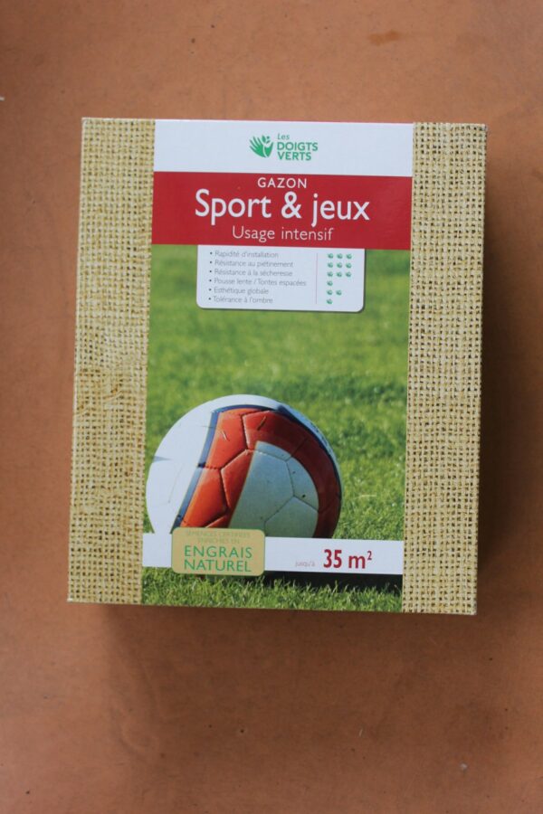 Gazon sport et jeux 35m2 les doigts verts jardipradel 1