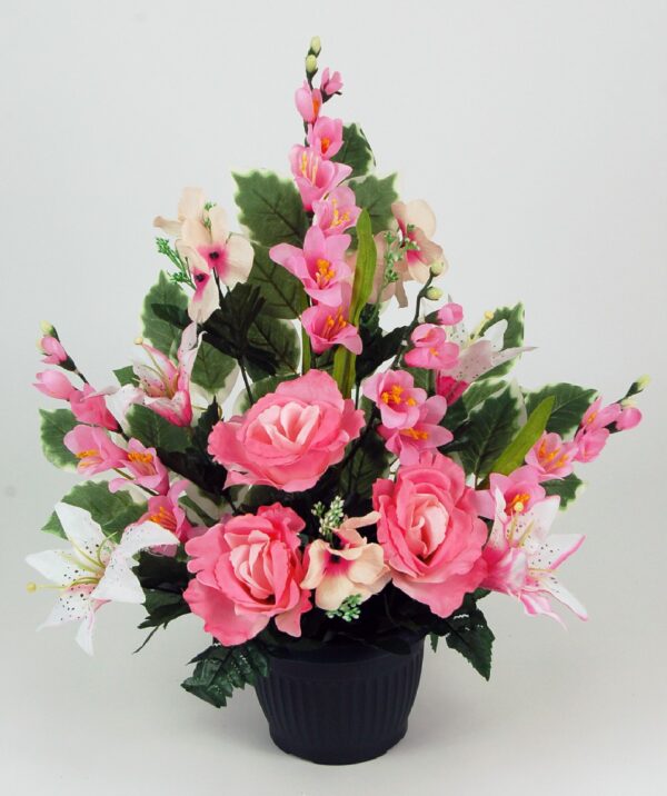 Coupe rose lys tigre freesia rose