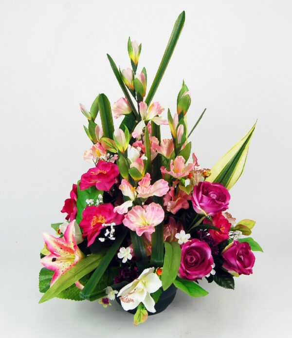 Coupe rose orchidee lys