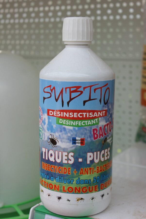 Insecticide tiques puces Subito 1L 2