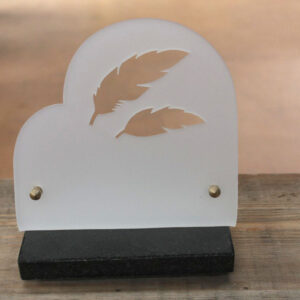 Plaque satine Plumes 3