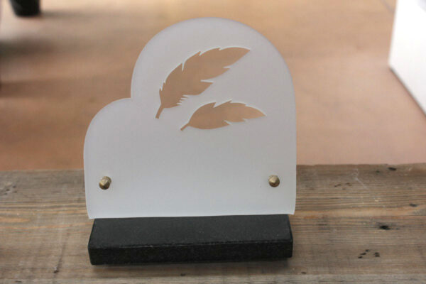 Plaque satine Plumes 3