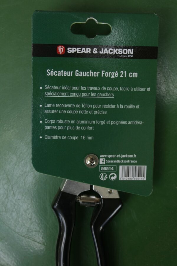 Secateur Gaucher manche alu 1