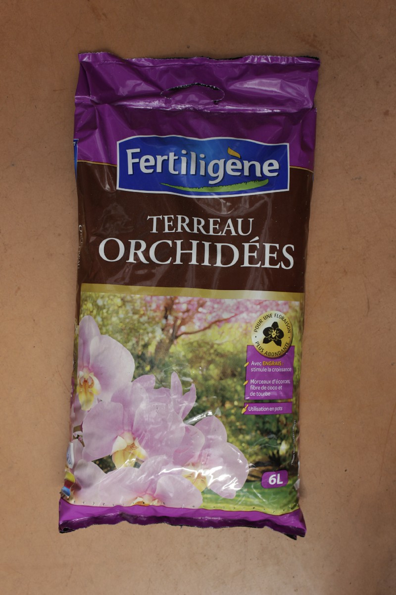 Terreau Orchidées Or Brun 6L - Aéré Et Drainant | Utilisable Bio - Favorise Croissance & Floraison