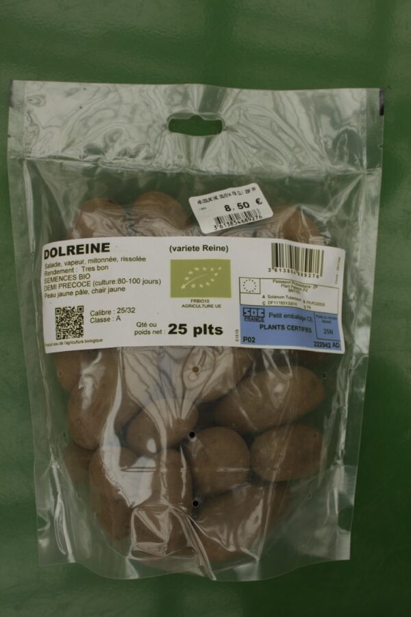 Pommes de terre Dolreine Bio 25 32 25 plants 1 Jardi Pradel
