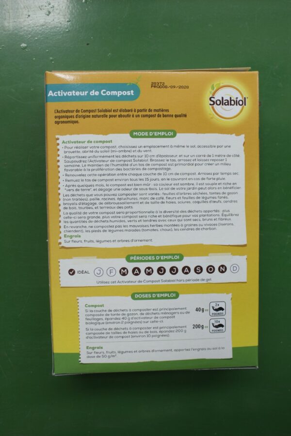 Activateur de compost Solabiol 900g 3 Jardi Pradel Luchon