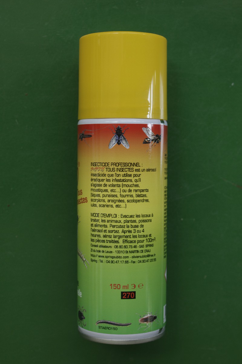 Bombe aérosol insecticide pour insectes volants 750 ml