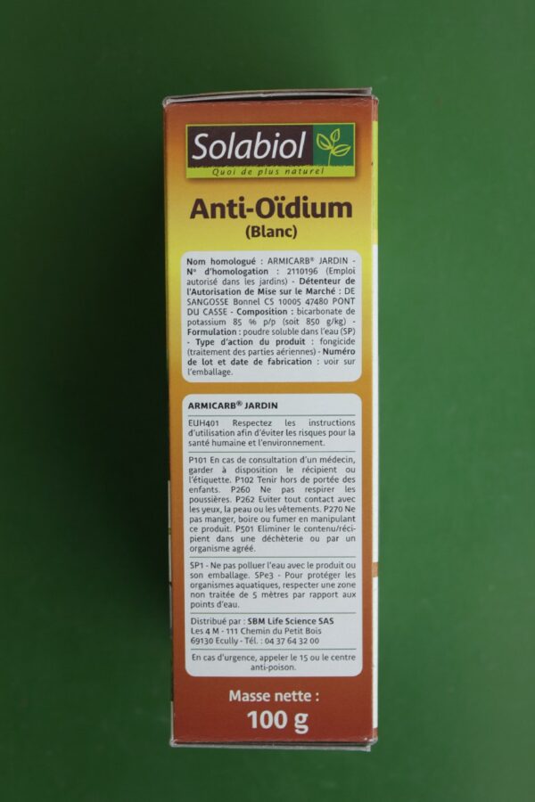 Anti Oidium blanc Solabiol 100g 3 Jardi Pradel Luchon