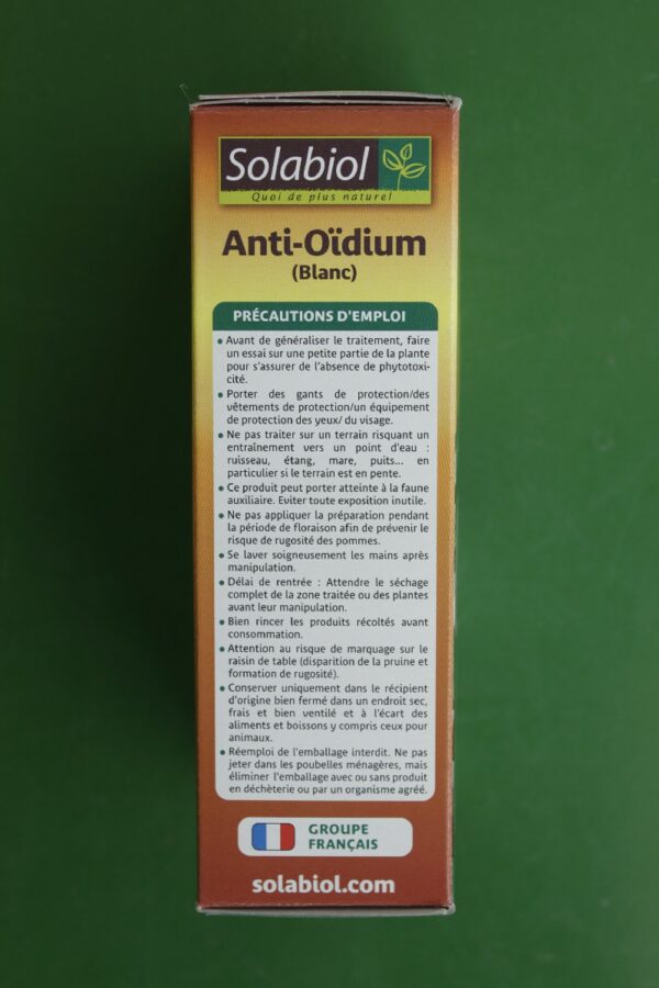 Anti Oidium blanc Solabiol 100g 5 Jardi Pradel Luchon