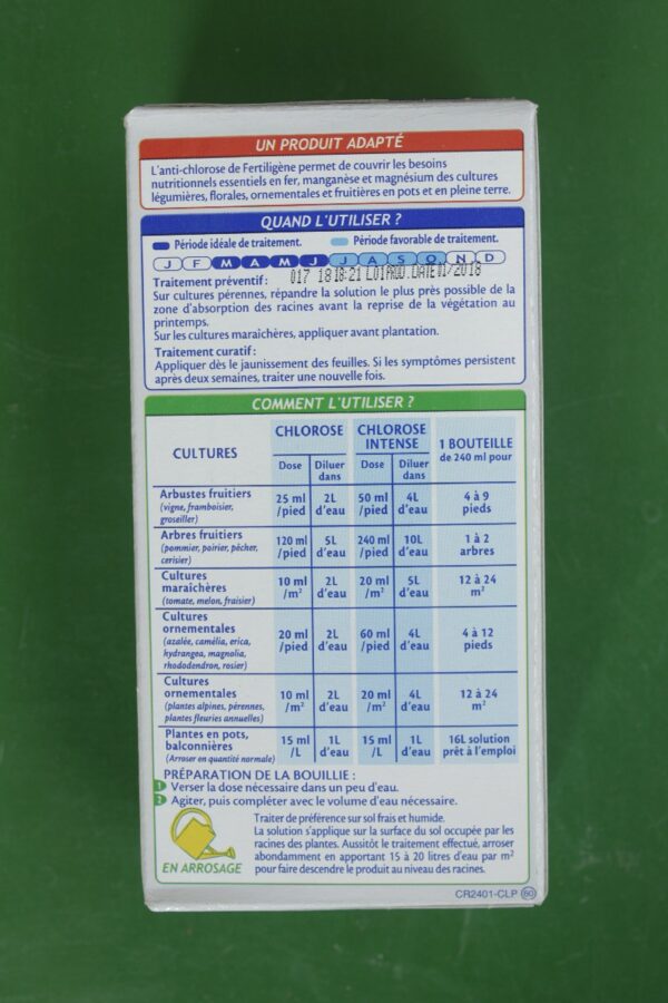 Anti chlorose reverdissant Fertiligene 4 Jardi Pradel Luchon
