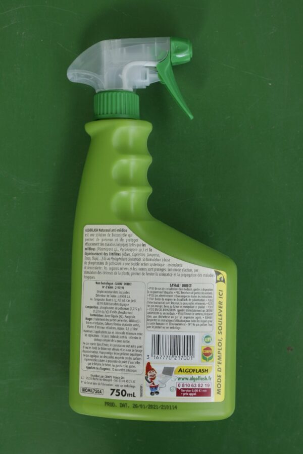 Anti mildiou Algoflash spray 750ml 3 Jardi Pradel Luchon