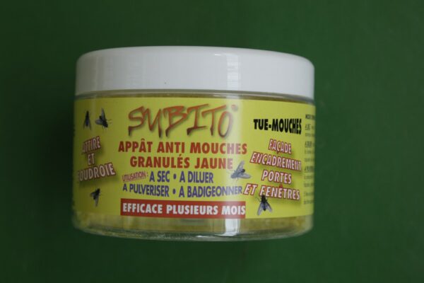 Appat anti mouches granules jaunes Subito 2 Jardi Pradel Luchon