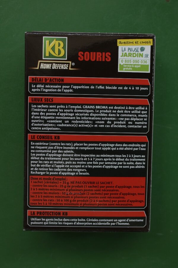 Appat souris cereales KB x4 4 Jardi Pradel Luchon