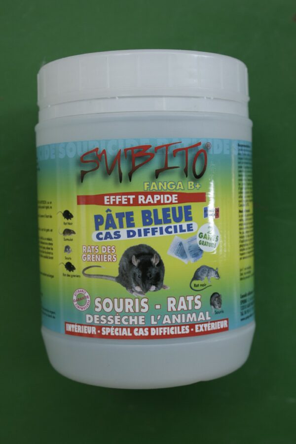 Appat souris rats pate bleue Subitol 4 Jardi Pradel Luchon