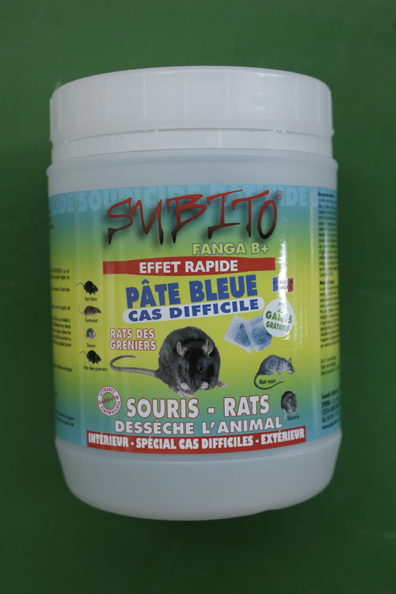 Appât Souris Rats Pâte Bleue Subito 150g - Jardi Pradel - Jardinerie et  fleuriste à Bagnères-de-Luchon