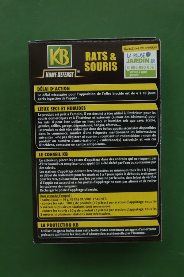 Appats souris rats pates KB x12 5 Jardi Pradel Luchon