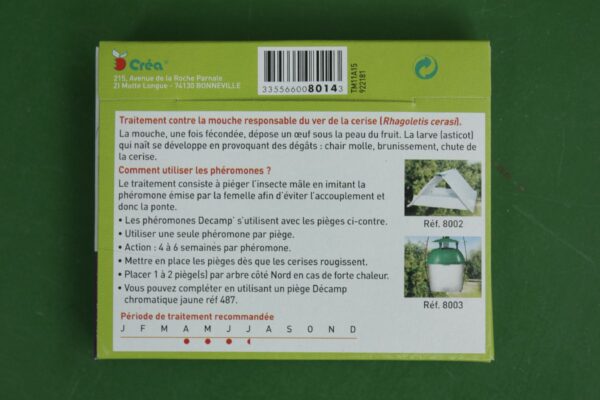 Decamp radical Pheromone Ver de la cerise 3 Jardi Pradel Luchon