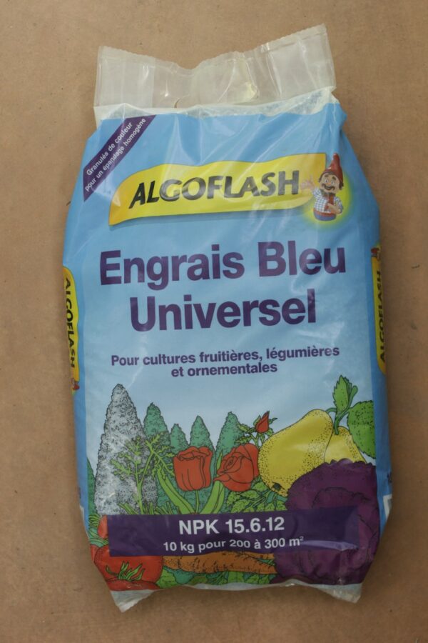 Engrais bleu universel Algoflash 10kg 3 Jardi Pradel Luchon