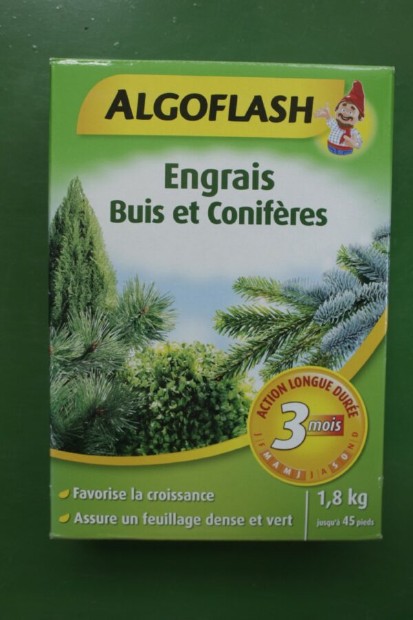 Engrais buis coniferes 18kg Algoflash 3 Jardi Pradel Luchon