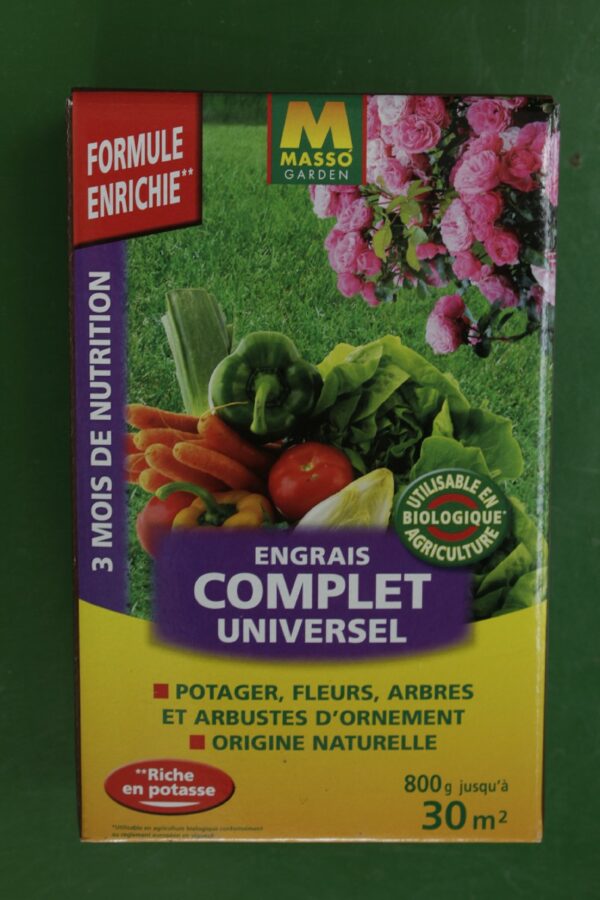 Engrais complet universel Masso 800g 2 Jardi Pradel Luchon