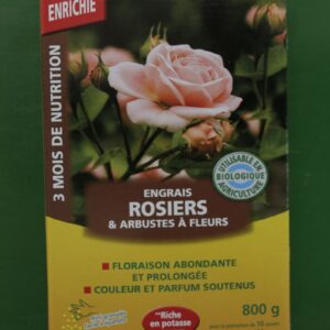 Engrais rosiers et arbustes a fleurs Masso 800g 2 Jardi Pradel Luchon