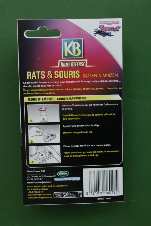 Gel pour pieges rats souris KB 1 Jardi Pradel Luchon