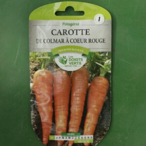Graines carotte de colmar a coeur rouge Doigts Verts Jardipradel 2