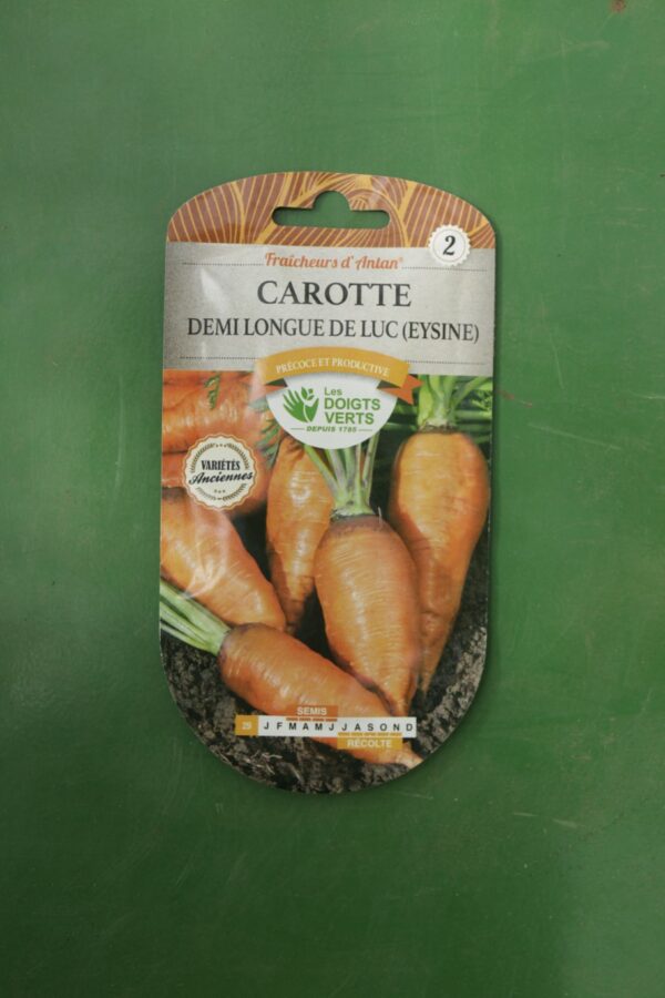 Graines carotte demi longue de luc eysine Doigts Verts Jardipradel 2
