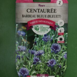 Graines centauree barbeau bleue bleuet Doigts Verts Jardipradel 2