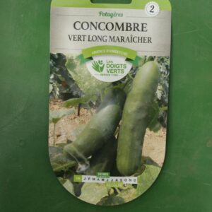 Graines concombre vert long maraicher Doigts Verts Jardipradel 2