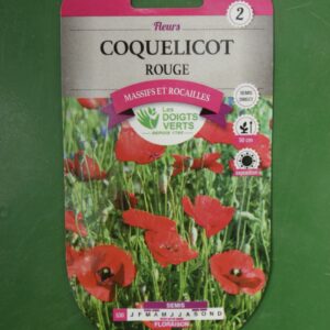 Graines coquelicot rouge Doigts Verts Jardipradel 2