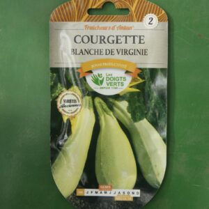 Graines courgette blanche de virginie Doigts Verts Jardipradel 2