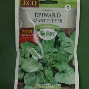 Graines epinard geant dhiver eco Doigts Verts Jardipradel 2