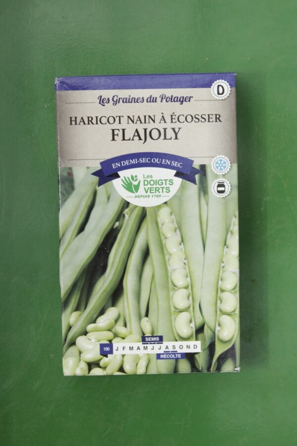 Graines haricot nain a ecosser flajoly Doigts Verts Jardipradel 2