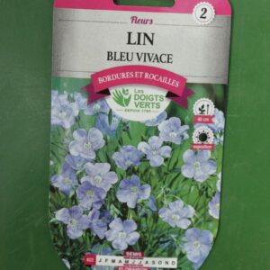 Graines lin bleu vivace Doigts Verts Jardipradel 2