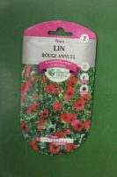 Graines lin rouge annuel Doigts Verts Jardipradel 2