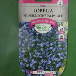 Graines lobelia nain bleu crystal palace Doigts Verts Jardipradel 2