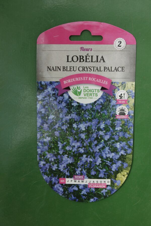 Graines lobelia nain bleu crystal palace Doigts Verts Jardipradel 2