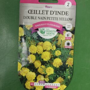 Graines oeillet dinde double nain petite yellow Doigts Verts Jardipradel 2