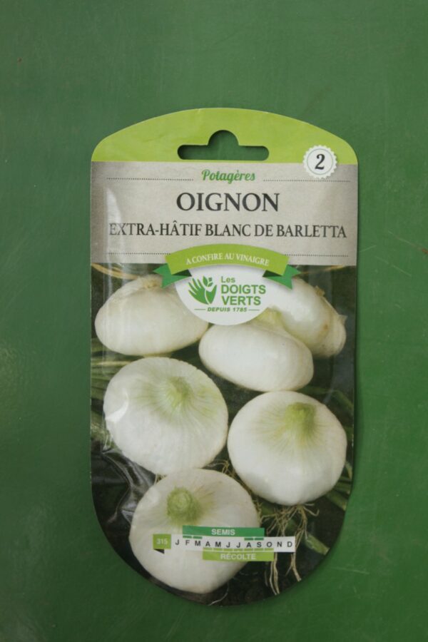 Graines oignon extra hatif blanc de barletta Doigts Verts Jardipradel 2