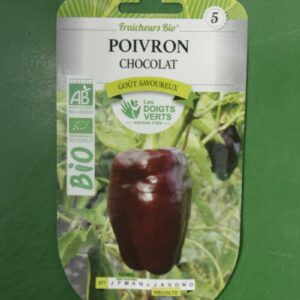 Graines poivron chocolat Doigts Verts Jardipradel 2
