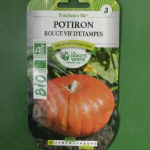 Graines potiron rouge vif destampes Doigts Verts Jardipradel 2