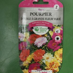 Graines pourpier double a grande fleur varie Doigts Verts Jardipradel 2