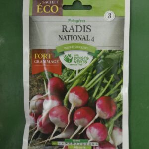 Graines radis national 4 eco Doigts Verts Jardipradel 2