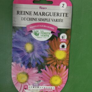 Graines reine marguerite de chine simple variee Doigts Verts Jardipradel 2