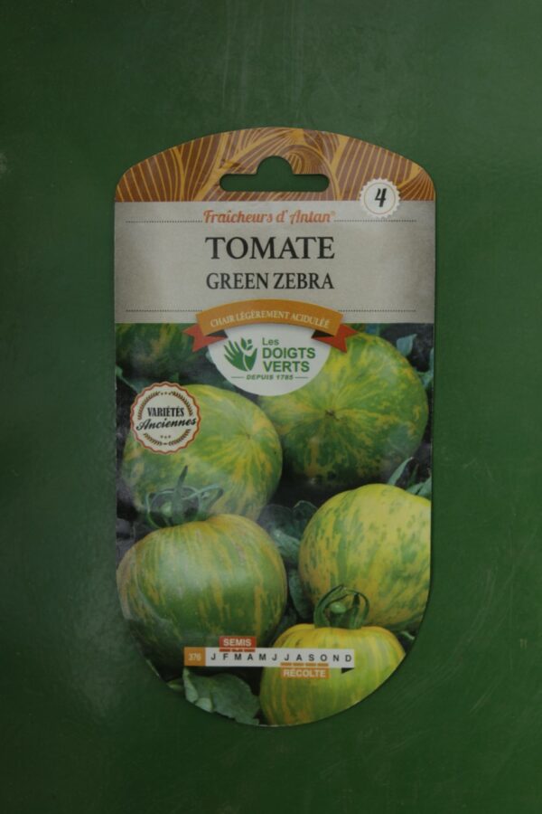 Graines tomate green zebra Doigts Verts Jardipradel 2