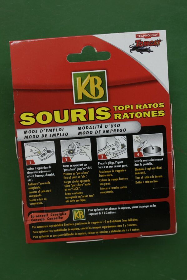 Pieges souris pressnet KB 3 Jardi Pradel Luchon