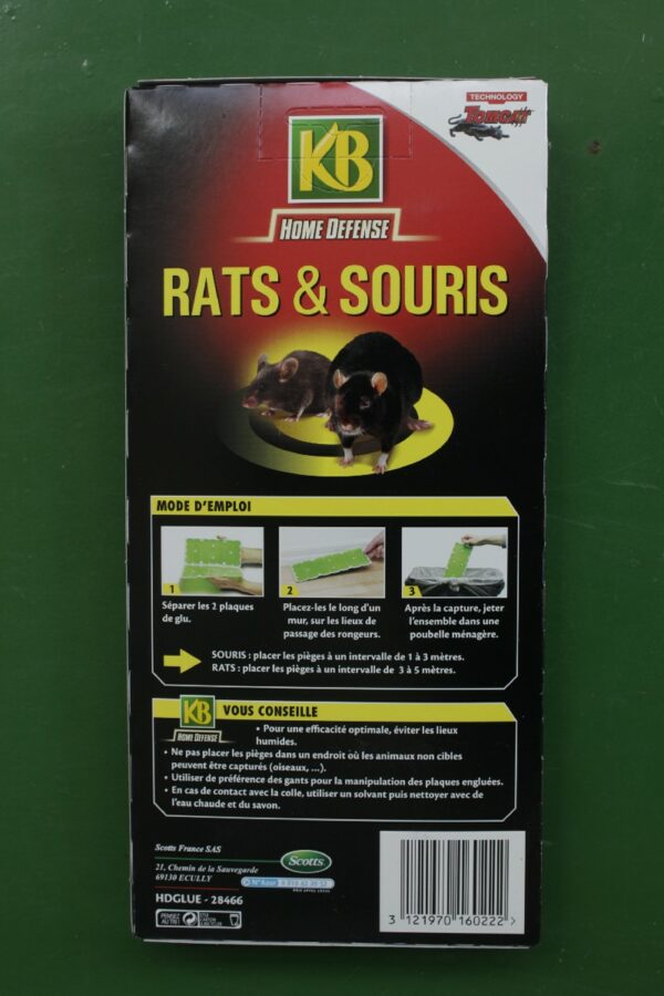 Plaques colle engluees rats souris x2 3 Jardi Pradel Luchon