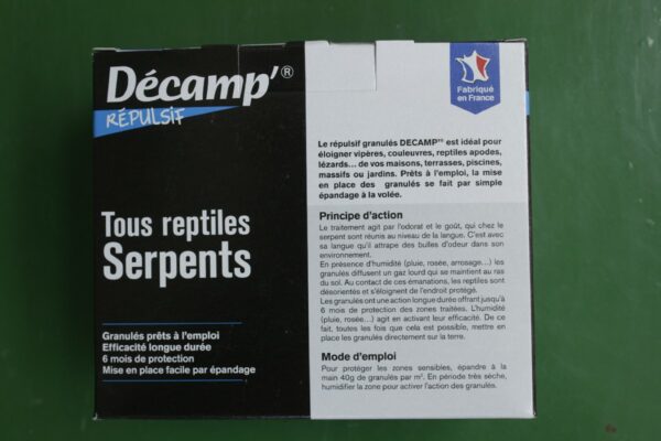 Repulsif reptiles Serpents Decamp 5 Jardi Pradel Luchon